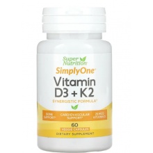  Super Nutrition Vitamin D3+K2  