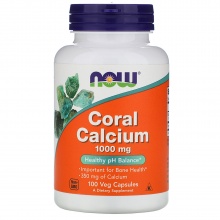 Витамины NOW Coral Calcium 1000 мг 100 капсул